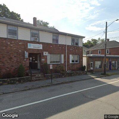 Thumbnail image of the front of a dentist office practice with the name Happy Smile Dental Clinic which is located in Lincoln, RI