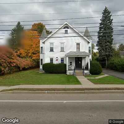 Thumbnail image of the front of a dentist office practice with the name David J Angus Orthodontist which is located in Essex Junction, VT